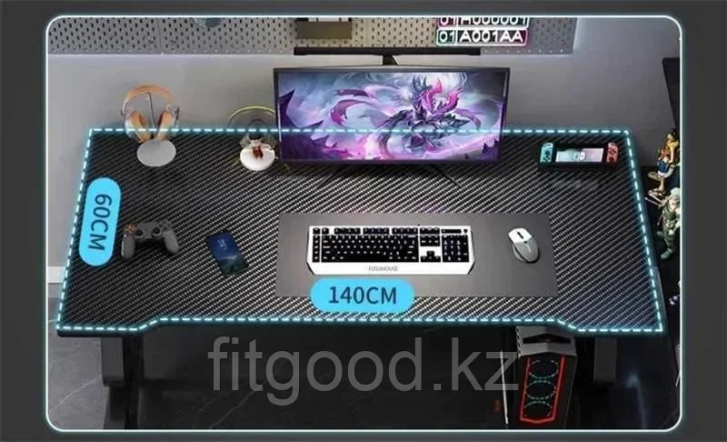 Компьютерный стол FitTop FT-DNZ100cm, 100x60x75 см, черный 1200 - фото 3 - id-p114114834