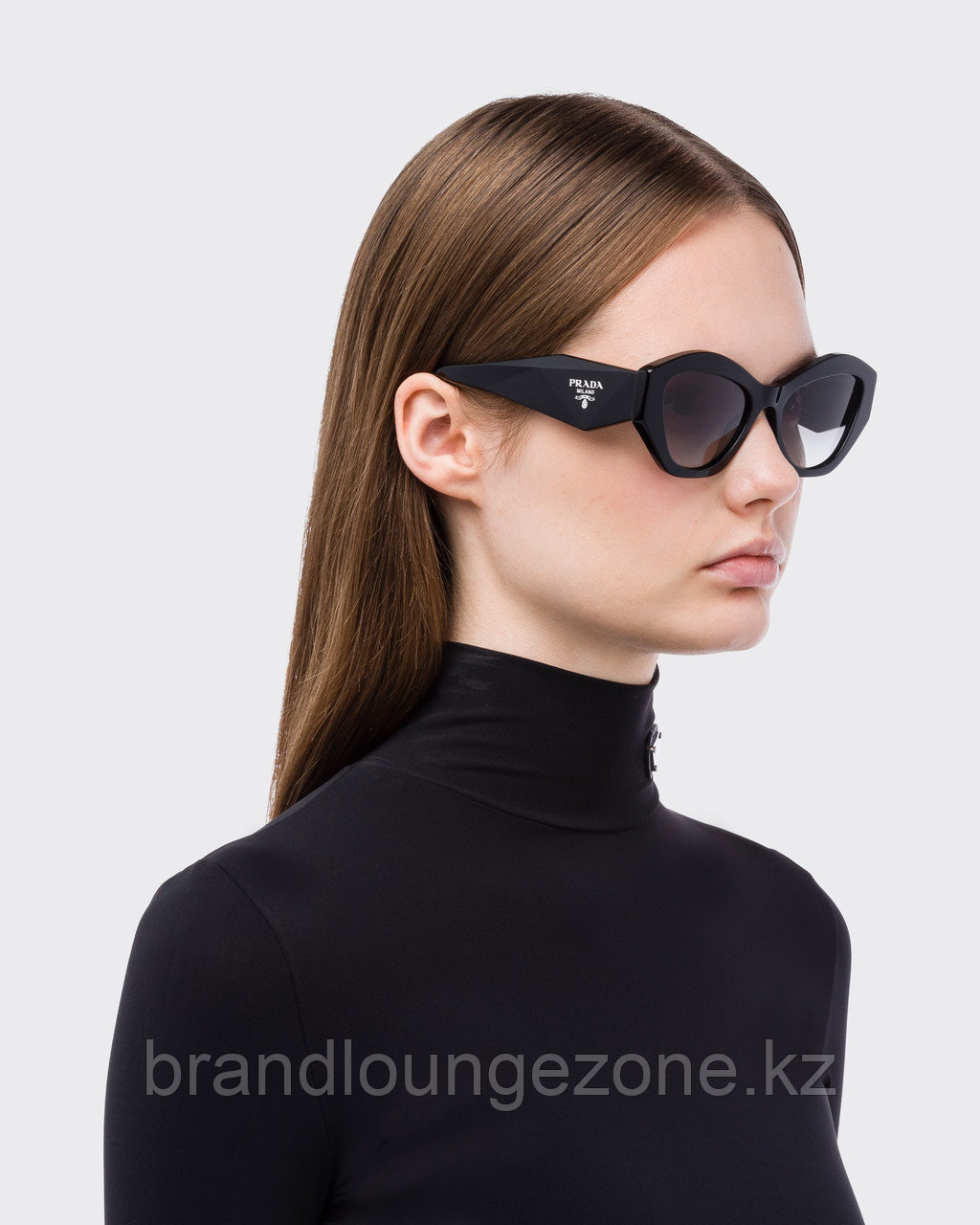 Солнцезащитные очки Prada Symbole для женщин Цветные антрацитовые серые линзы - фото 5 - id-p114115237