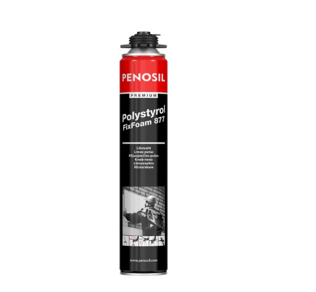 PENOSIL Premium Polystyrol FixFoam 877 kлей-пена для изоляционных плит - фото 1 - id-p114115285