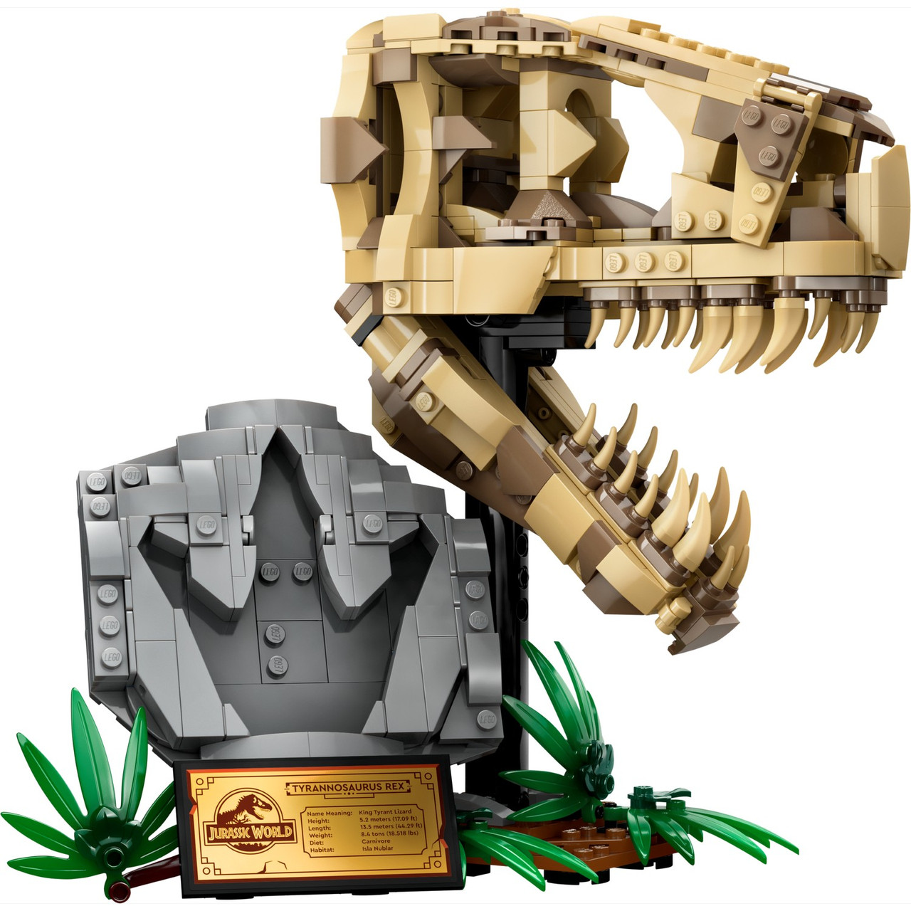 Lego 76964 Jurassic World Окаменелости динозавров. Череп тираннозавра Рекса - фото 6 - id-p114115306