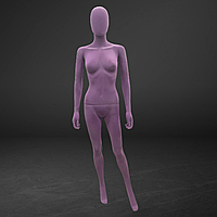 Женский бархатный фиолетовый манекен