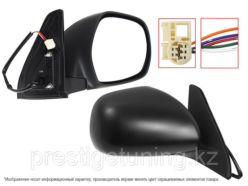 Зеркало правое (R) на Land Cruiser Prado 120 2003-09 (5 контактов) (SAT)