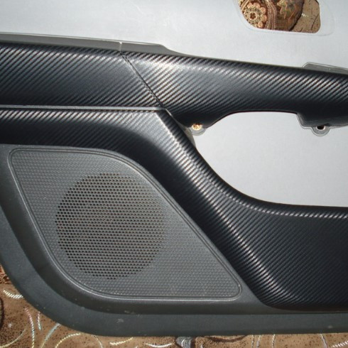 Оклейка дверных карт текстурной плёнкой, фото 1