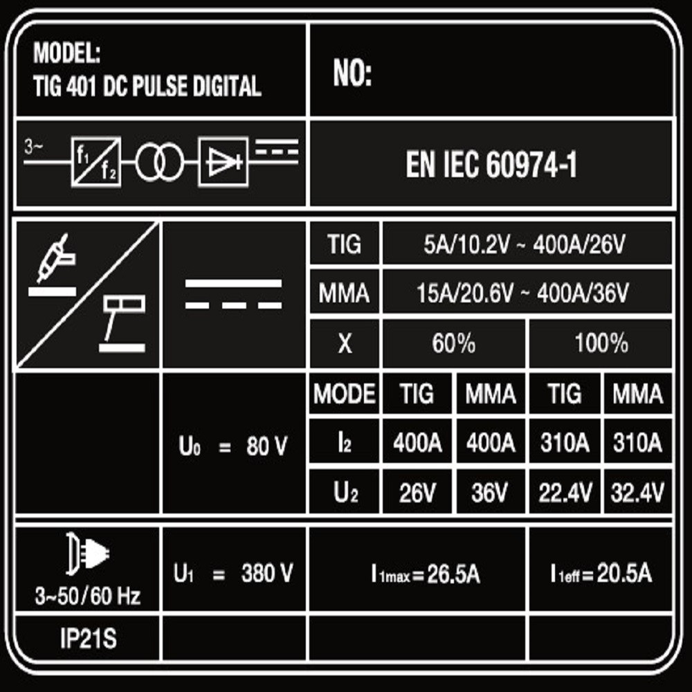 Аппарат аргонодуговой сварки FoxWeld SAGGIO TIG 401 DC Pulse Digital - фото 8 - id-p114118932