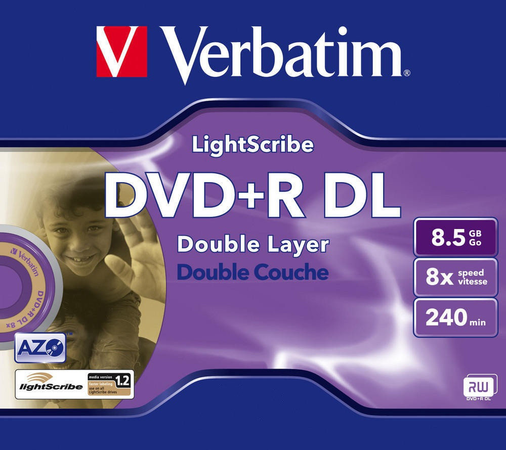 DVD+R  8.5GB Lightscribe Verbatim