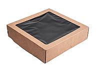 Бумажные контейнеры Ланч-бокс самосборный 1500 мл. Black