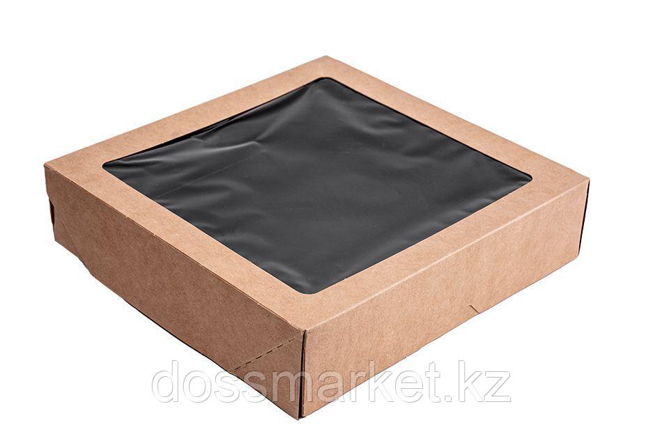 Бумажные контейнеры Ланч-бокс самосборный 1500 мл. Black - фото 1 - id-p114119464