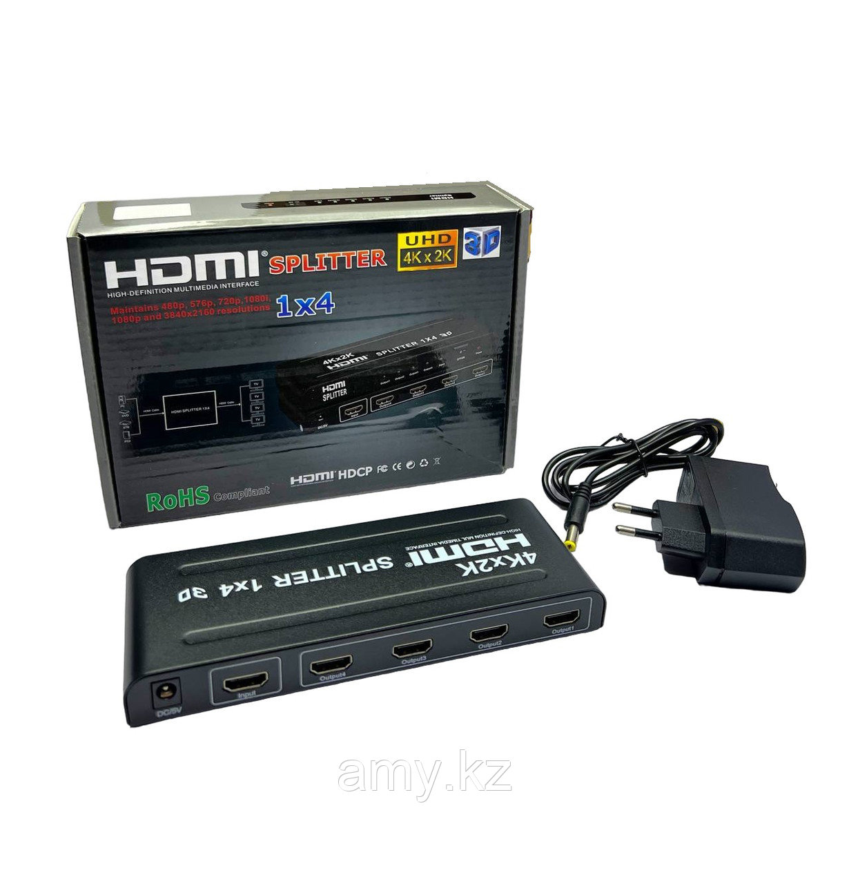 Сплиттер HDMI 1x4 разветвитель SPK14 - фото 1 - id-p114119758