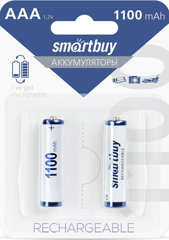 Аккумулятор NiMh Smartbuy AAA 1100 mAh HR03 - фото 2 - id-p58772998