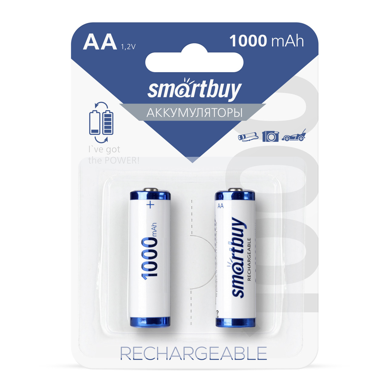 Аккумулятор NiMh Smartbuy AA 1000 mAh HR6 - фото 2 - id-p61914062