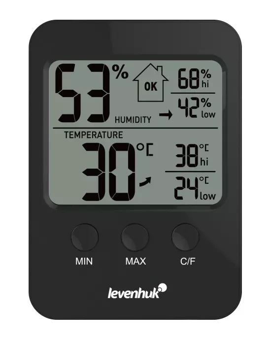 Термогигрометр Levenhuk Wezzer BASE L30, черный - фото 1 - id-p114110085