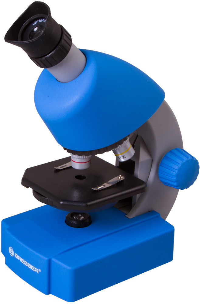 Микроскоп Bresser Junior 40x-640x, синий - фото 1 - id-p114110493