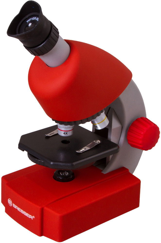 Микроскоп Bresser Junior 40x-640x, красный - фото 1 - id-p114110495