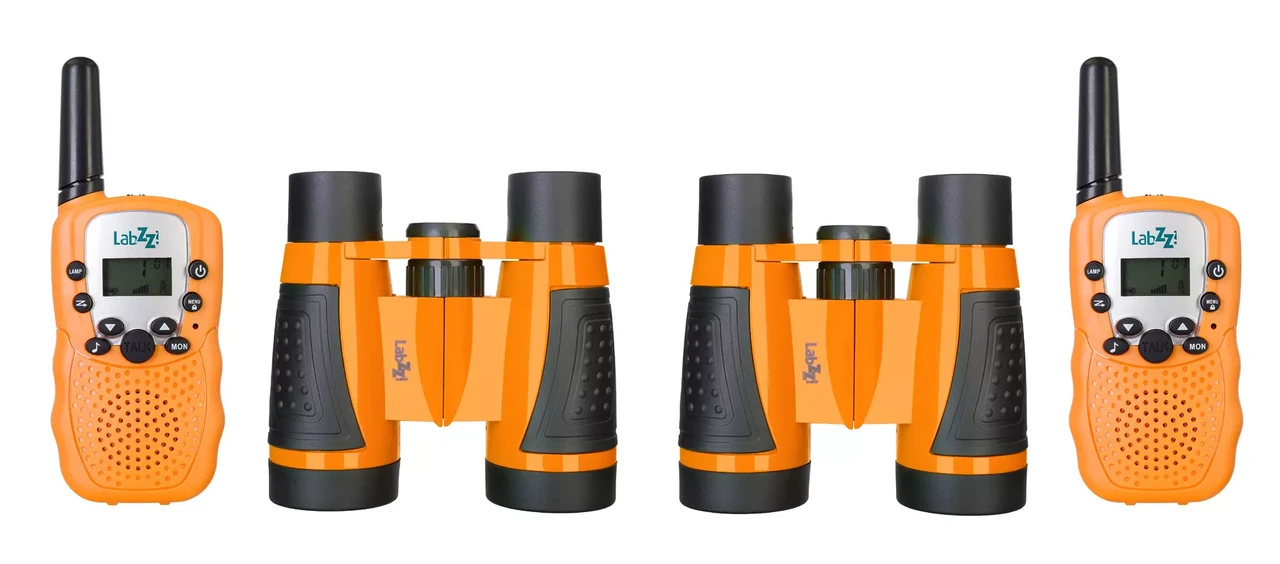 Комплект раций и биноклей Levenhuk LabZZ WTT10 Orange - фото 1 - id-p114110601