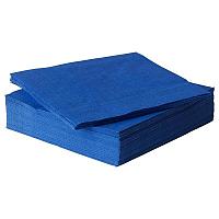 Бумажные Салфетки Двухслойные, 24х24 см, 250 штук в упаковке Синие