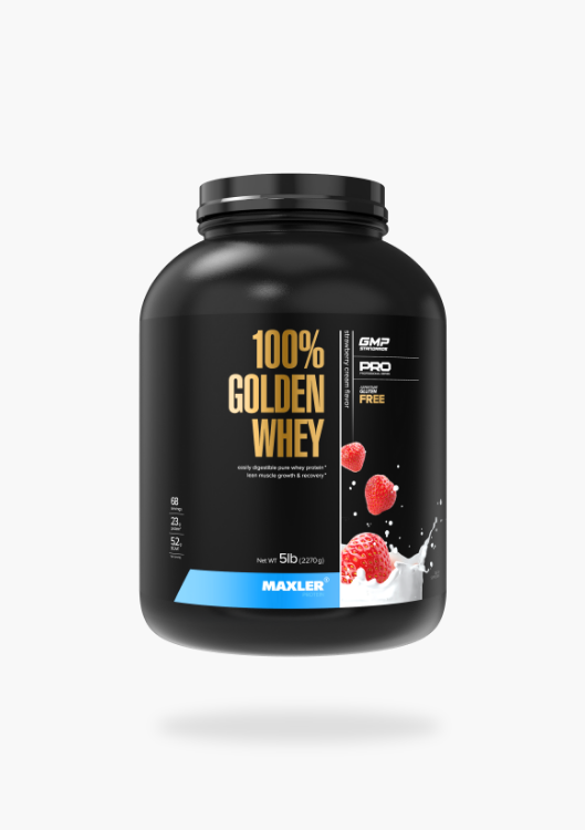 100% Golden Whey Клубничный Крем Банка 2270г - фото 1 - id-p114121693