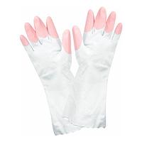 Перчатки резиновые белые №800-2