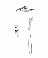 Душевая система со смесителем для душа, встраиваемая, хром ESKO Squared Chrome 6in1 SQ