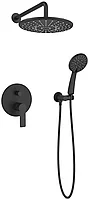 Душевая система со смесителем для душа, встраиваемая, черный ESKO Singapore Black 6in1 SB