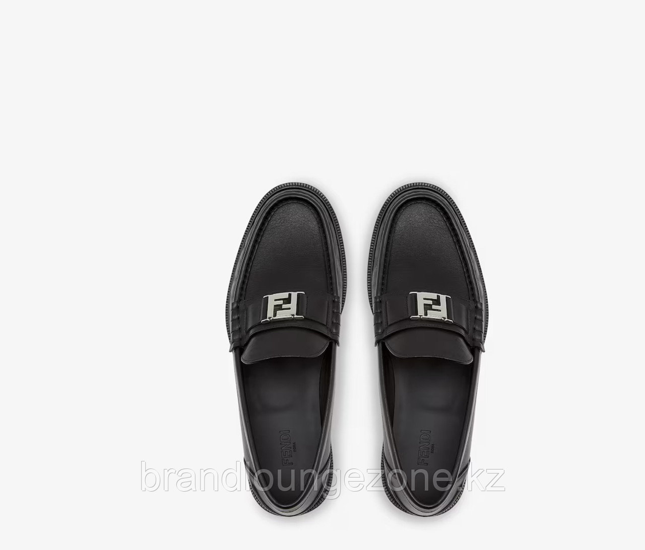 Квадратные лоферы Fendi, черного цвета для мужчин - фото 4 - id-p114134953