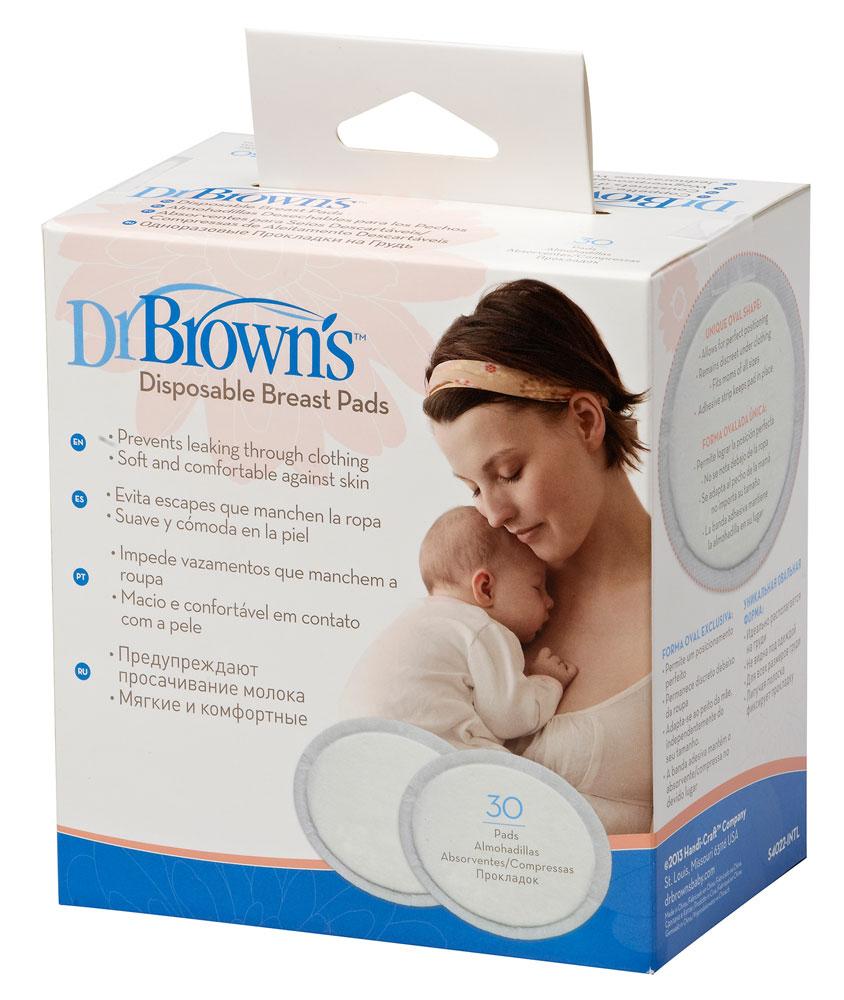 Вкладыши для груди Dr.Brown's  одноразовые, 30 шт (скидка)