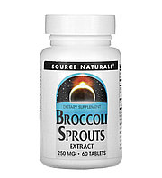 Source naturals экстракт ростков брокколи, 250мг, 60 таблеток