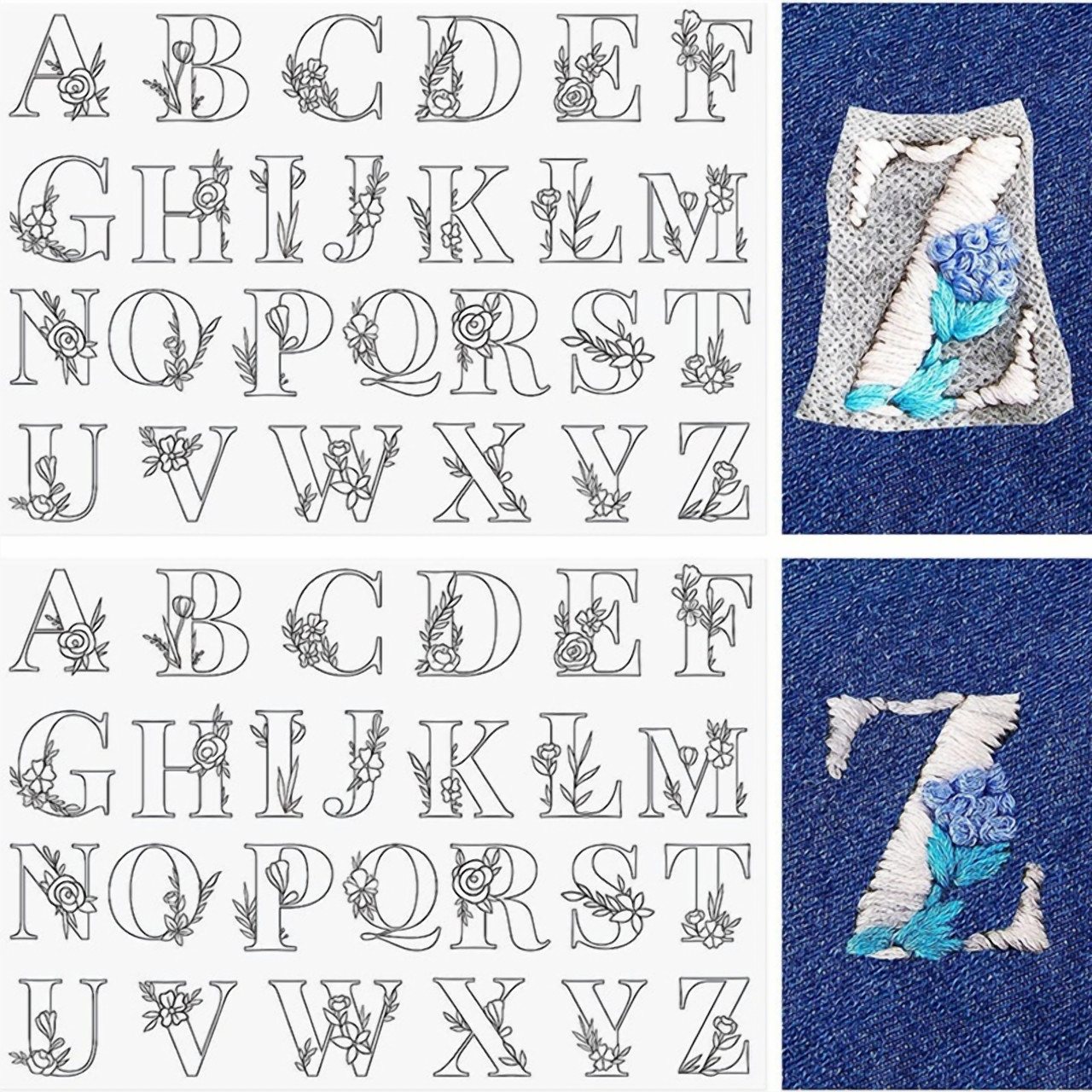 Канва "Буквы" для вышивания, водорастворимая - фото 2 - id-p114142912
