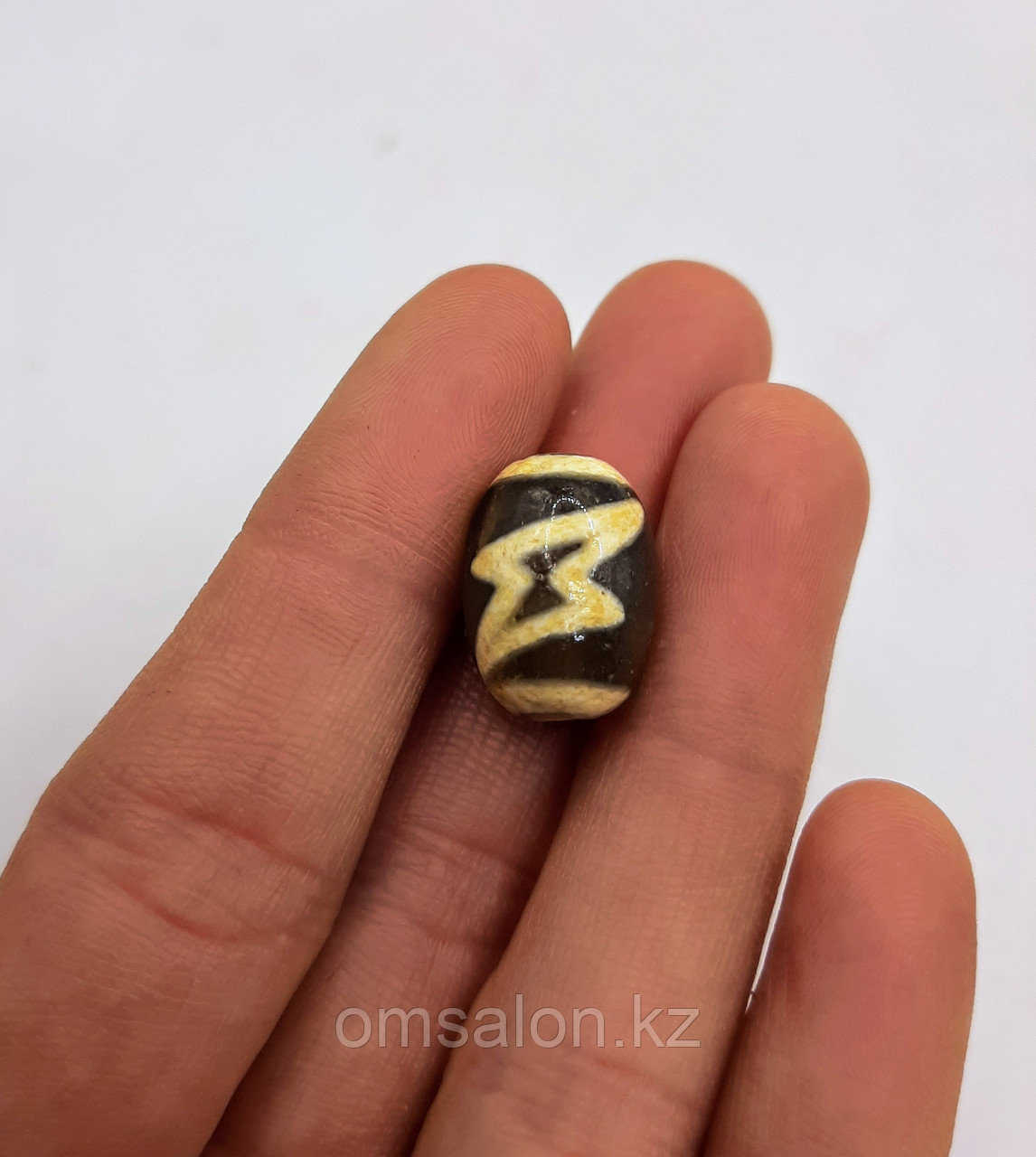 Бусина Дзи Мистический узел и Молния, фото 1