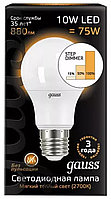 Лампа Gauss Led A60 10W E27 2700K 102502110-S дим