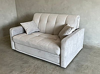 IDEALE 125 диван, матасы: TEDDY 022 (ашық сұр), шынтақшалардың ені: 10 см