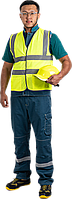 Жилет рабочий ЛИДЕР СОП лимон