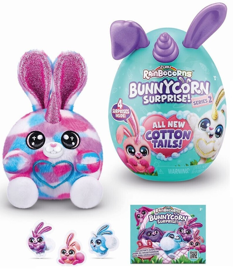 Игрушка Яйцо сюрприз, Игровой набор сюрпризы в яйце Zuru Rainbocorns Bunnycorn S2, в ассорт