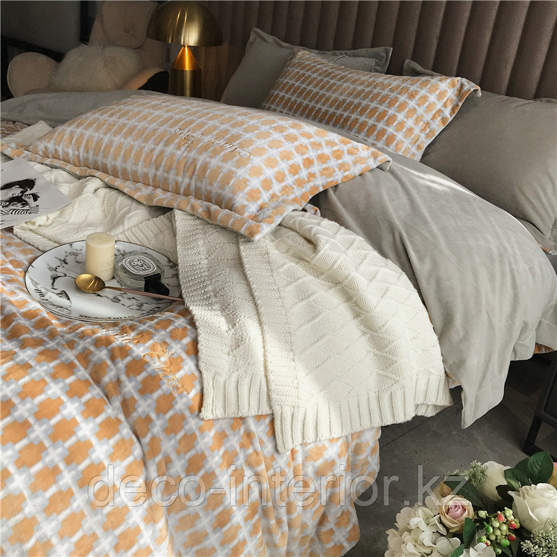 Комплект постельного белья двуспальный из вельвета - фото 4 - id-p85843641