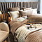Комплект постельного белья двуспальный из вельвета с полосками, фото 4