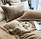 Комплект постельного белья двуспальный из вельвета с полосками, фото 6