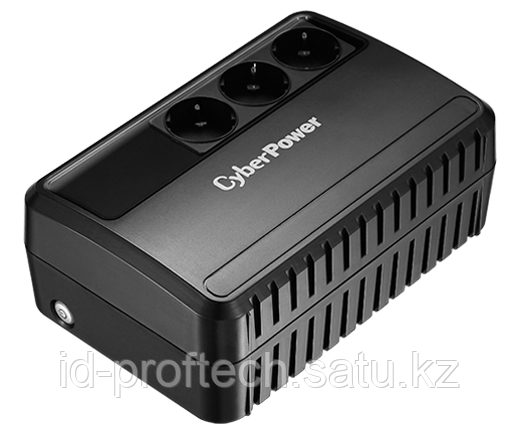 Line-Interactive ИБП, CyberPower BU725E, выходная мощность 725VA-390W, AVR, 3 выходных разъема типа Schuko CEE - фото 1 - id-p114144018