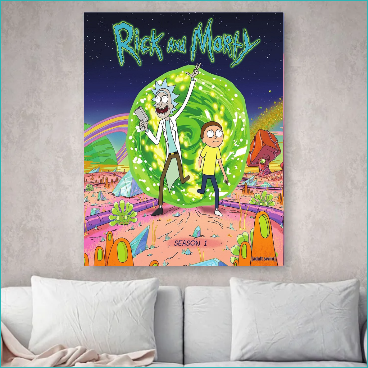 Картина по номерам "Рик и Морти в портале (Rick and Morty)" (40х50) - фото 2 - id-p114147565