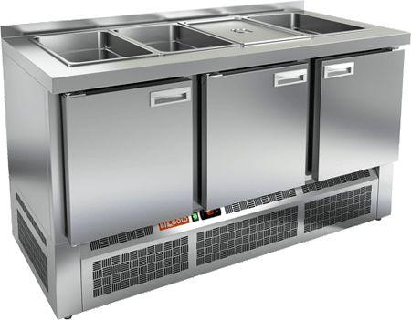 СТОЛ ДЛЯ САЛАТОВ HICOLD SLE3-111GN Б/КРЫШКИ, фото 1