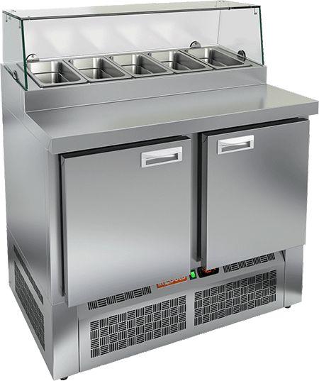 СТОЛ ДЛЯ ПИЦЦЫ HICOLD PZE2-11GN (1/6) СТЕКЛО, фото 1