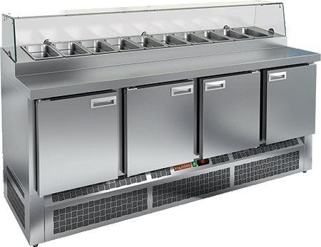 СТОЛ ДЛЯ ПИЦЦЫ HICOLD PZE2-1111/GN (1/6) СТЕКЛО, фото 1