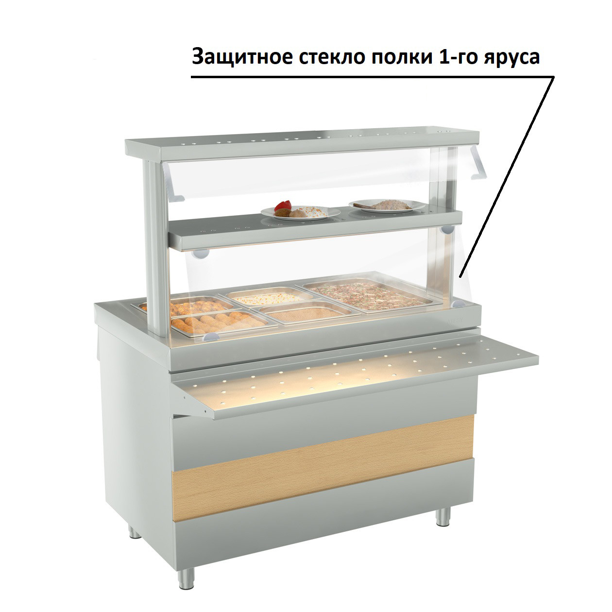 Стекла для линий раздачи