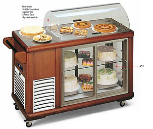 ТЕЛЕЖКА СЕРВ.ОХЛ. TECFRIGO CARRELLINO 250 ТЕМН.ОРЕХ