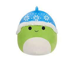 Сквишмэллоус SQXM00584 Динозавр Danny, Рождественская серия, 12 см. TM Squishmallows