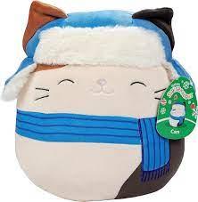 Сквишмэллоус SQXM00590 Кошка Cam, Рождественская серия, 12 см. TM Squishmallows