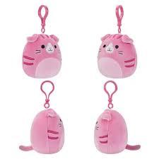 Сквишмэллоус SQCP00136 Кошка Geraldine, Плюшевый брелок 8см. TM Squishmallows