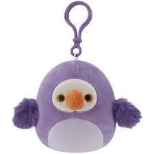 Сквишмэллоус SQCP00137 Птица Neha, Плюшевый брелок 8см. TM Squishmallows