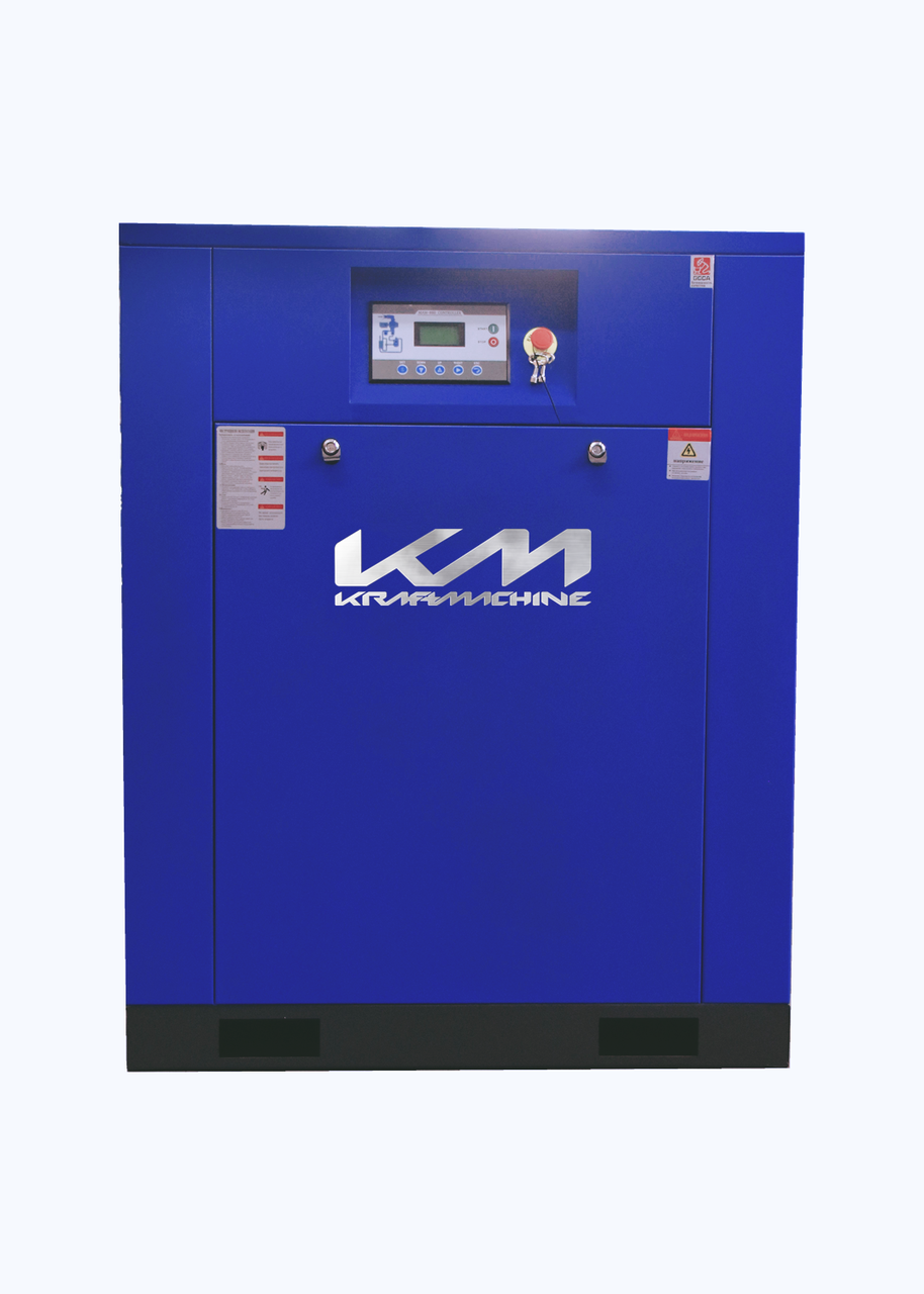 Компрессор винтовой KraftMachine KM22-8рВ-ЧРП электрический маслозаполненный (IP54) - фото 1 - id-p114167589