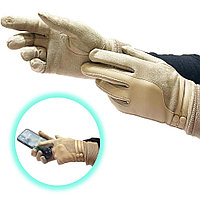 Сенсорные перчатки женские демисезонные G-102 бежевые
