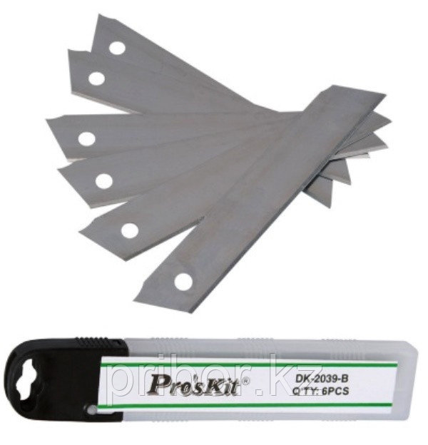 ProsKit DK-2039-B Сменные лезвия 6 шт. для обойного ножа - фото 4 - id-p60435067