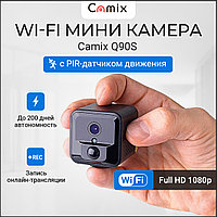 PIR-қозғалыс сенсоры бар Camix Q90S Wi-Fi шағын камерасы